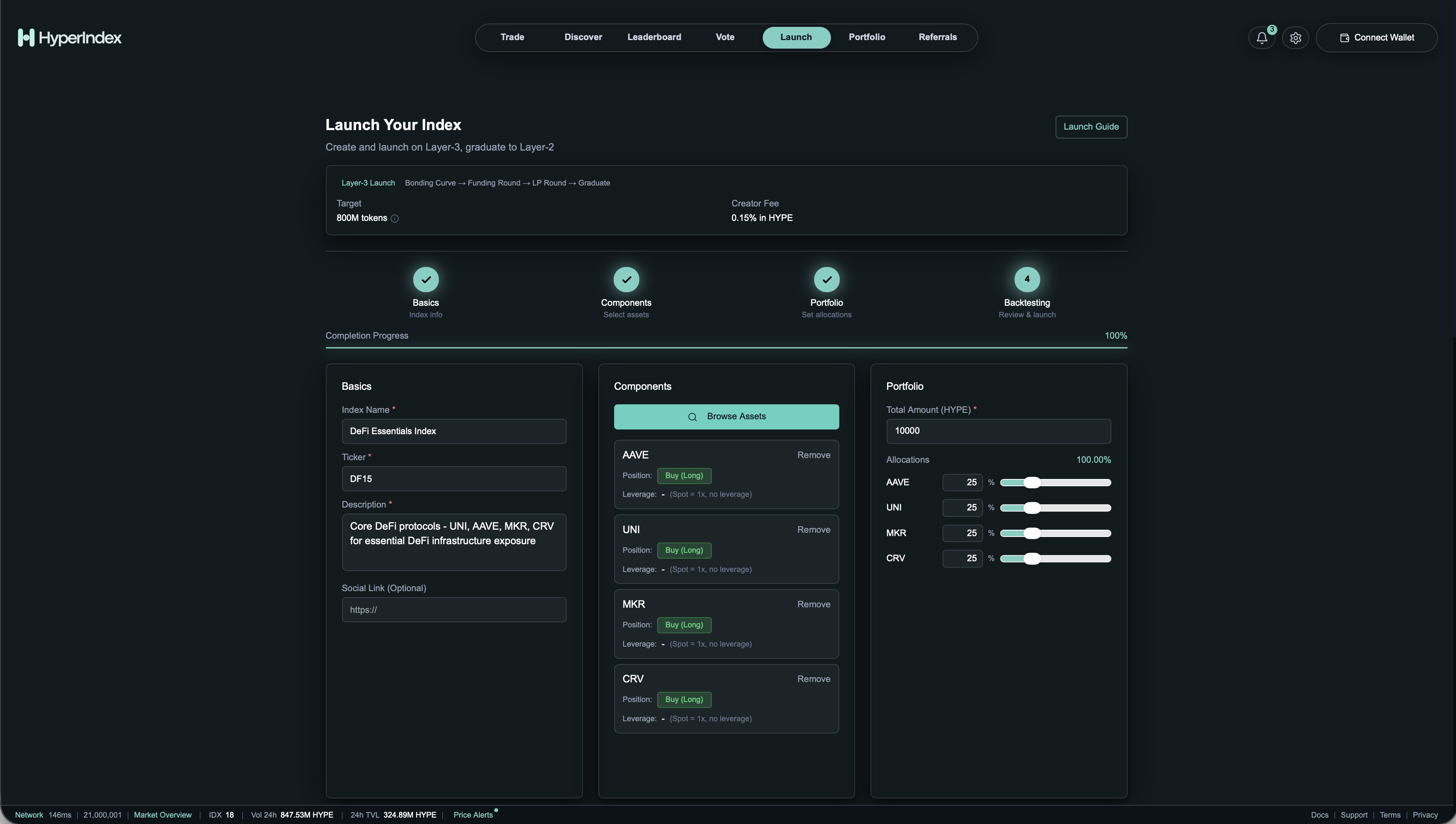 Launchpad Launch Interface